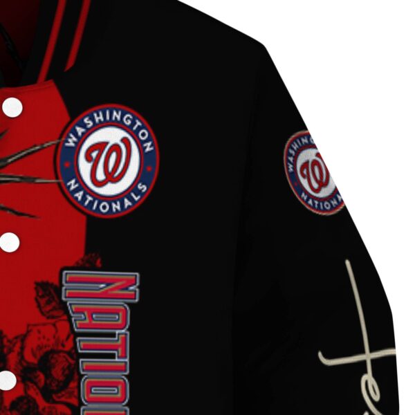 washington nationals hands in prayer red black jacket premium grade