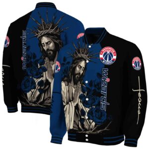 washington wizards hands in prayer blue black jacket fashion forward