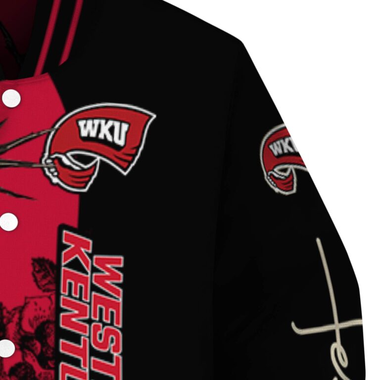 western kentucky hilltoppers hands in prayer red black jacket premium grade