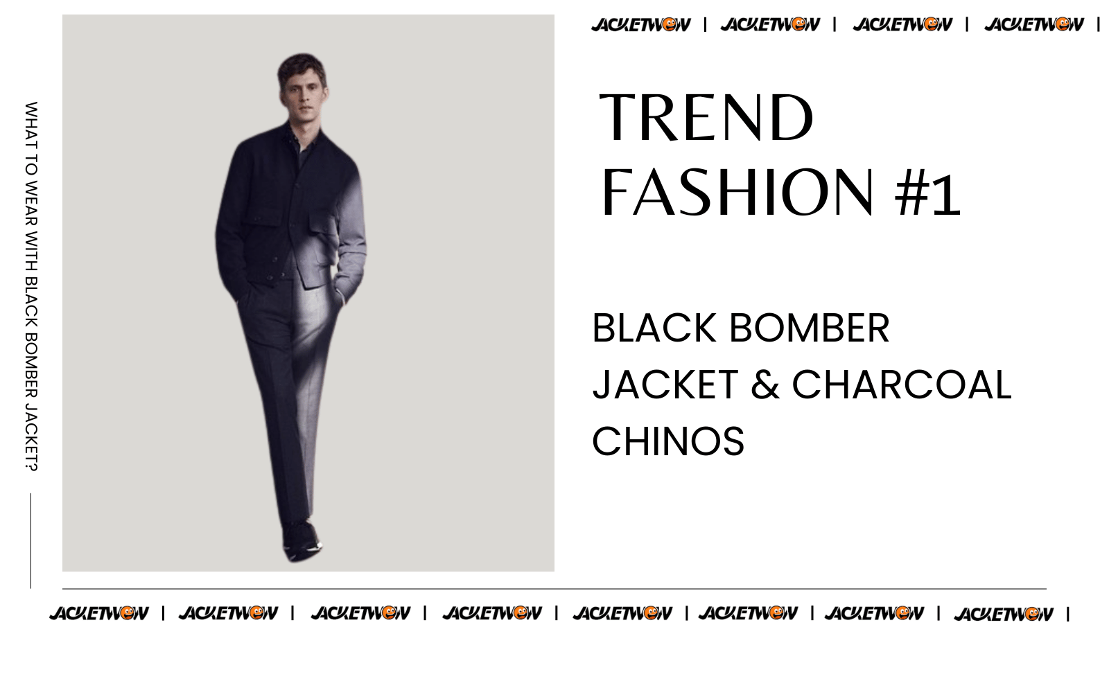 what to wear with black bomber jacket 15 Charcoal Chinos