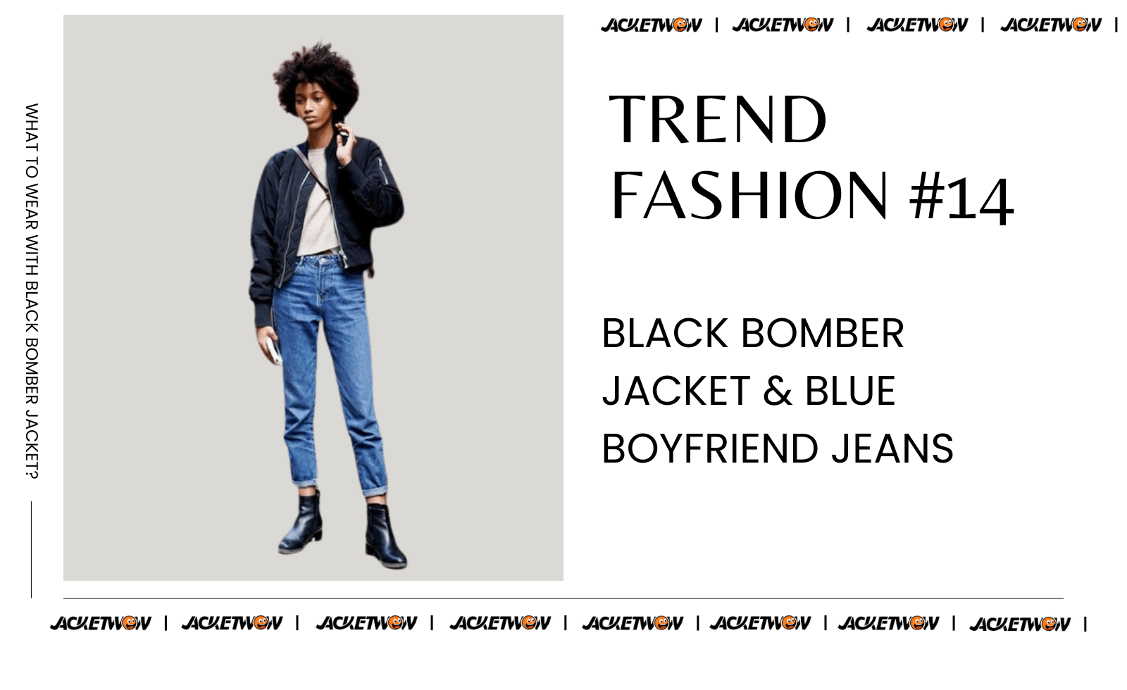 what to wear with black bomber jacket 16 Blue Boyfriend Jeans