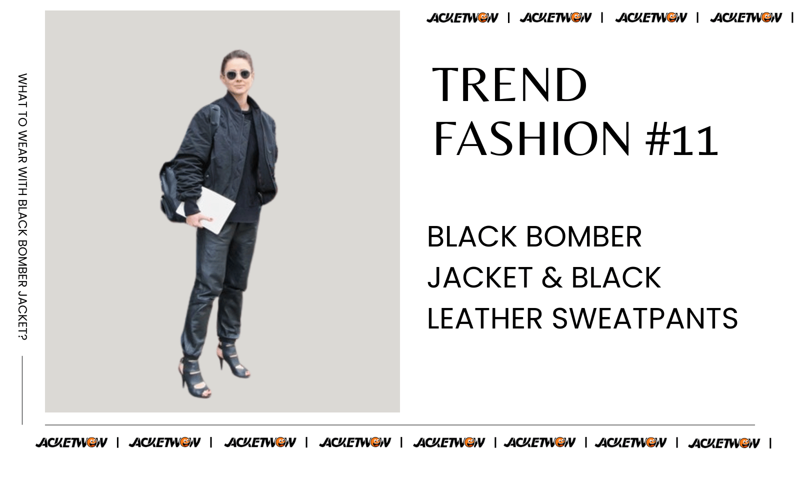 what to wear with black bomber jacket 21 Black Leather Sweatpants