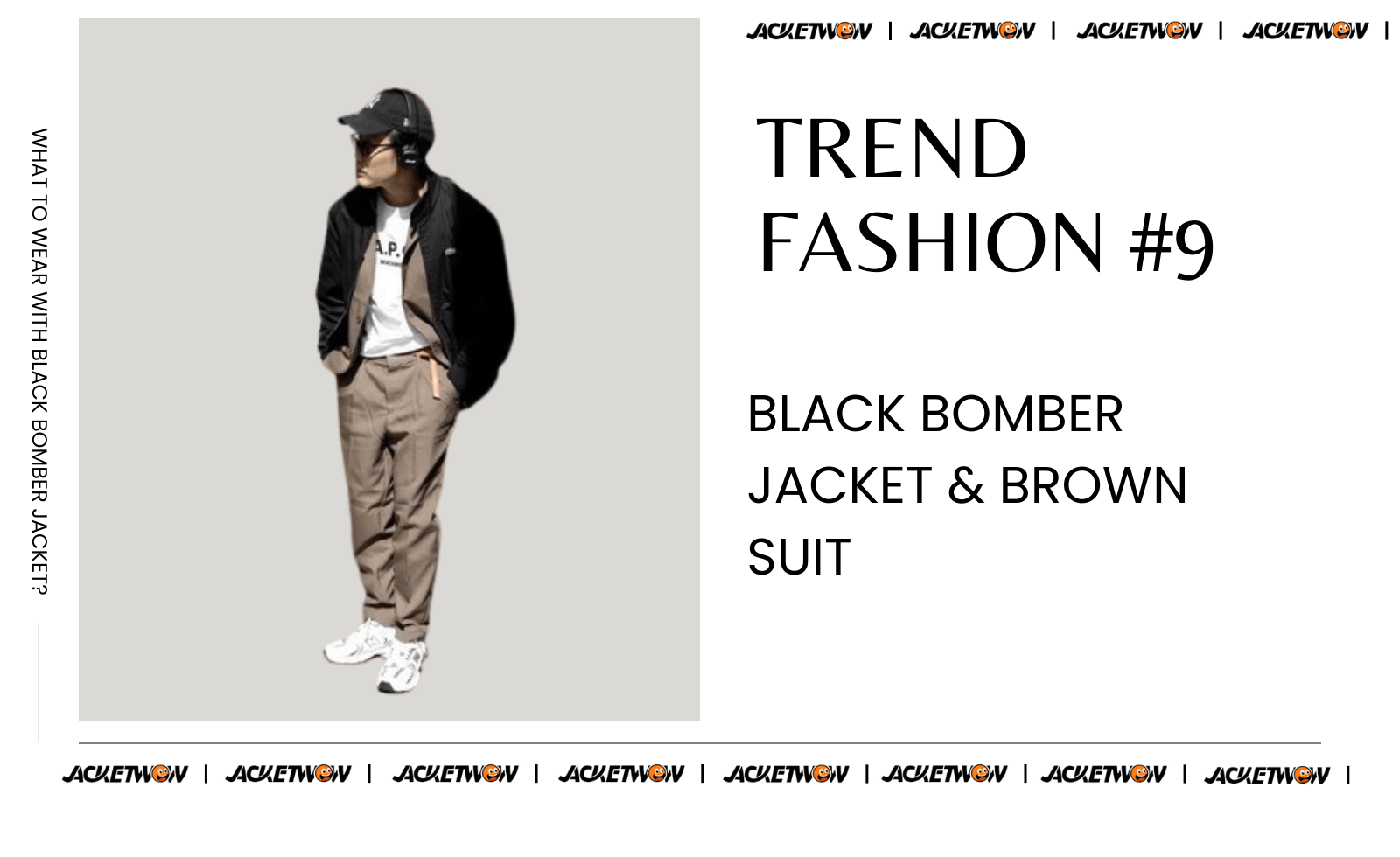 what to wear with black bomber jacket 5 Brown Suit