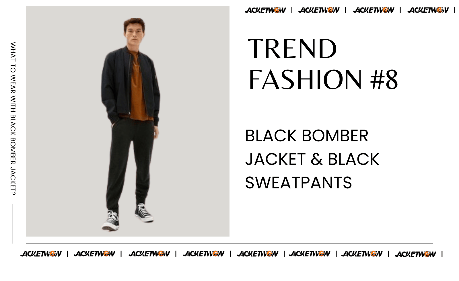 what to wear with black bomber jacket 6 Black Sweatpants
