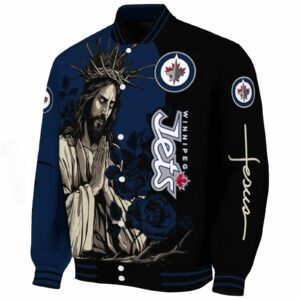 winnipeg jets hands in prayer blue black jacket best selling
