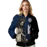 winnipeg jets hands in prayer blue black jacket best selling