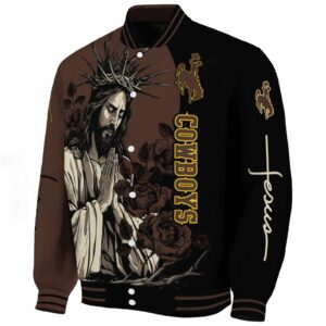 wyoming cowboys hands in prayer brown black jacket best selling