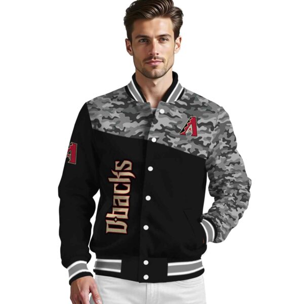Arizona Diamondbacks Camo Patchwork Black Jacket