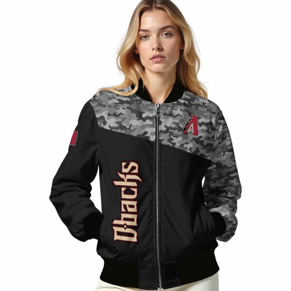 Arizona Diamondbacks Camo Patchwork Black Jacket