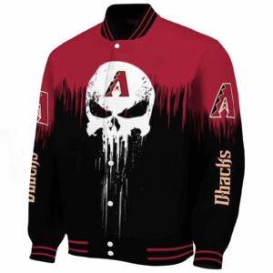 Arizona Diamondbacks Punisher Skull Red Black White Jacket