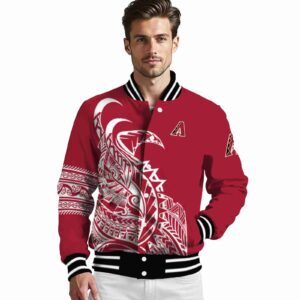 Arizona Diamondbacks Tribal Art Red White Black Jacket