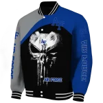 air force falcons edgy mask blue black varsity jacket best selling