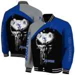 air force falcons edgy mask blue black varsity jacket best selling