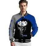 air force falcons edgy mask blue black varsity jacket best selling