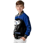 air force falcons edgy mask blue black varsity jacket best selling