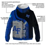 air force falcons grid streak blue black windbreaker jacket best selling
