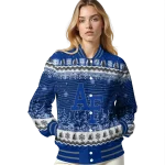 air force falcons snowy pines blue varsity jacket best selling
