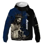 akron zips jesus roses blue black windbreaker jacket best selling