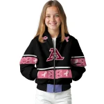 akron zips pink ribbon black pink bomber jacket best selling