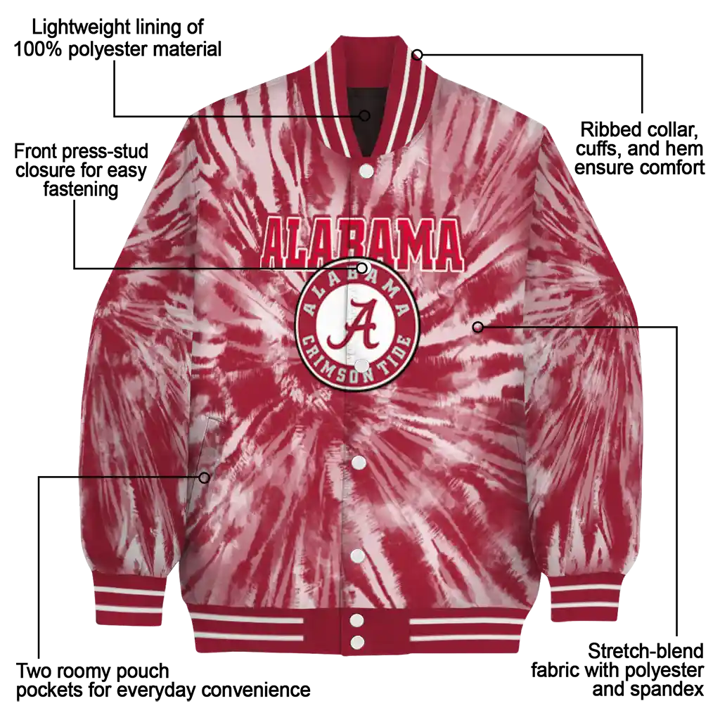 alabama crimson tide dynamic rings crimson varsity jacket new arrival alabama crimson tide dynamic rings crimson varsity jacket new arrival