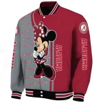 alabama crimson tide minnie mouse crimson varsity jacket best selling