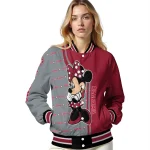alabama crimson tide minnie mouse crimson varsity jacket best selling