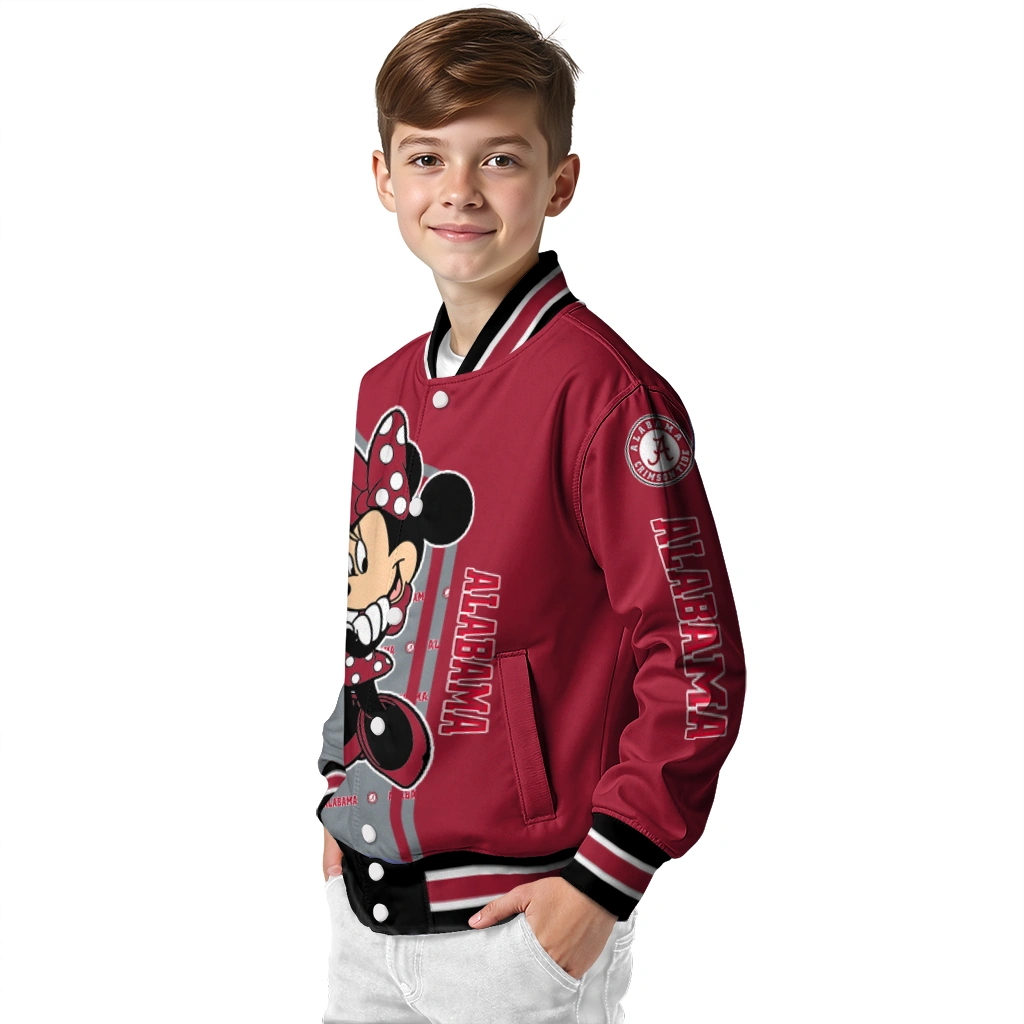 alabama crimson tide minnie mouse crimson varsity jacket trendy alabama crimson tide minnie mouse crimson varsity jacket trendy