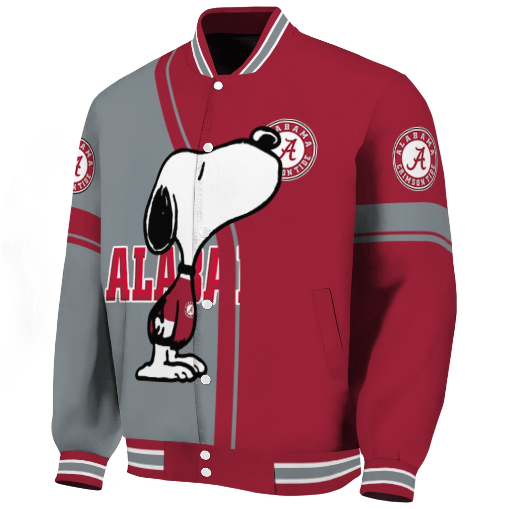alabama crimson tide snoopy attitude crimson varsity jacket best selling alabama crimson tide snoopy attitude crimson varsity jacket best selling