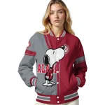 alabama crimson tide snoopy attitude crimson varsity jacket best selling