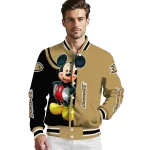 anaheim ducks mickey mouse gold varsity jacket best selling