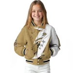 anaheim ducks ripped bolt gold white varsity jacket best selling
