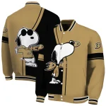 anaheim ducks snoopy attitude gold varsity jacket best selling
