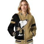 anaheim ducks snoopy attitude gold varsity jacket best selling