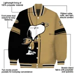 anaheim ducks snoopy attitude gold varsity jacket best selling