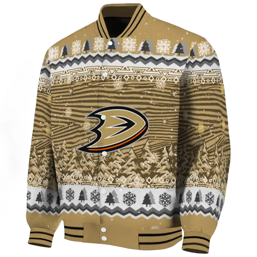 anaheim ducks snowy pines gold varsity jacket best selling anaheim ducks snowy pines gold varsity jacket best selling