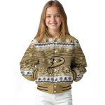 anaheim ducks snowy pines gold varsity jacket best selling