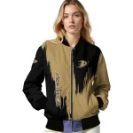 anaheim ducks urban mark gold bomber jacket best selling