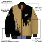 anaheim ducks urban mark gold bomber jacket best selling