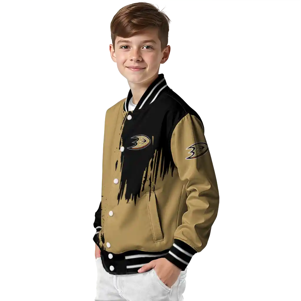 anaheim ducks urban mark gold varsity jacket trendy anaheim ducks urban mark gold varsity jacket trendy