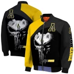 appalachian state mountaineers edgy mask black bomber jacket best selling