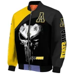 appalachian state mountaineers edgy mask black bomber jacket best selling