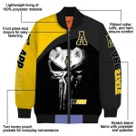 appalachian state mountaineers edgy mask black bomber jacket best selling