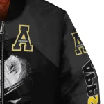 appalachian state mountaineers edgy mask black bomber jacket best selling