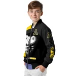 appalachian state mountaineers edgy mask black bomber jacket best selling