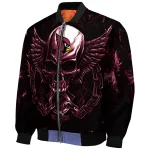 arizona cardinals skull bite red black bomber jacket best selling