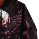 arizona cardinals skull bite red black bomber jacket best selling