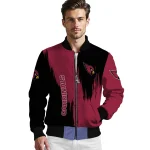 arizona cardinals urban mark red bomber jacket best selling