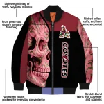 arizona coyotes fire skull red black bomber jacket best selling