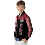 arizona coyotes fire skull red black bomber jacket best selling