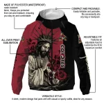 arizona coyotes jesus roses red black windbreaker jacket best selling